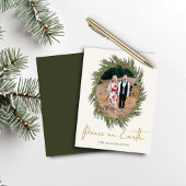 Budget Boho Rustic kerstfeestdag Foto