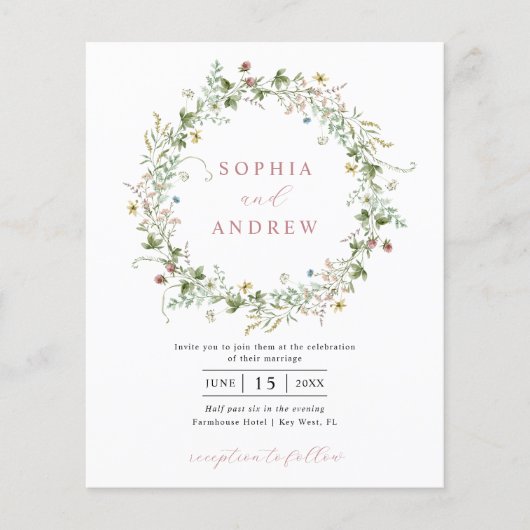 Budget Boho Rustic Wildflower Wedding (Voorkant)