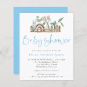 Budget Boho Shelf Toys Boy Baby shower nodigt uit (Voorkant / Achterkant)