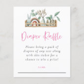 Budget Boho Shelf Toys Girl Diaper Raffle (Voorkant)
