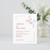 BUDGET Boho Sienna Terracotta Bloemenbruiloft (Staand voorkant)