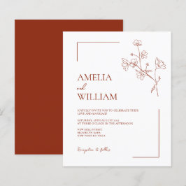BUDGET Boho Sienna Terracotta Bloemenbruiloft