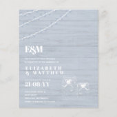 BUDGET BOHO Stofblauw Drijfhout MasonJars Bruiloft (Voorkant)