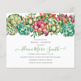 Budget Boho Succulent Bridal Shower