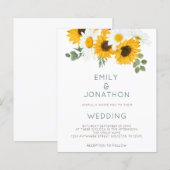 Budget Boho Sunflower Foliage Wedding (Voorkant / Achterkant)