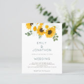 Budget Boho Sunflower Foliage Wedding (Staand voorkant)