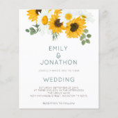 Budget Boho Sunflower Foliage Wedding (Voorkant)