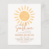 Budget Boho Sunshine Boy of Girl Baby shower (Voorkant)