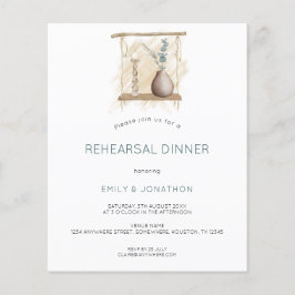Budget Boho Swing Rehearsal Dinner Invitation