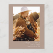 Budget Boho Terracotta Foto Pampas Grass Wedding (Achterkant)