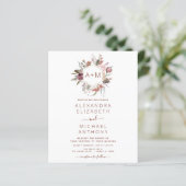 Budget Boho Terracotta Monogram Wedding (Staand voorkant)