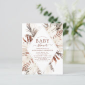 Budget Boho Terracotta Pampas Grass Baby shower (Staand voorkant)