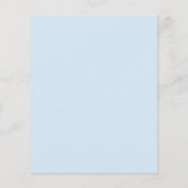 Budget Boho Waterverf Baby Boy Shower Uitnodiging (Achterkant)