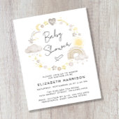 Budget Boho Waterverf Baby shower