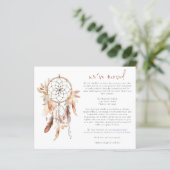 Budget Boho Waterverf Dreamcatcher Nieuw adres (Staand voorkant)