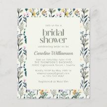 Budget Boho Waterverf Wildflower Vrijgezellenfeest