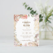 BUDGET BOHO Wedding Invite Digital Download (Staand voorkant)