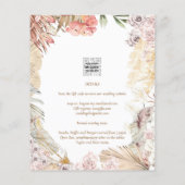 BUDGET BOHO Wedding Invite Digital Download (Achterkant)