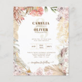BUDGET BOHO Wedding Invite Digital Download (Voorkant)