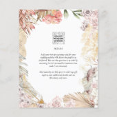 BUDGET BOHO Wedding Invite Digital Download (Achterkant)