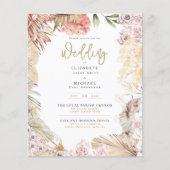 BUDGET BOHO Wedding Invite Digital Download (Voorkant)