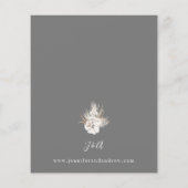 Budget Boho White Floral Summer Fall Wedding (Achterkant)