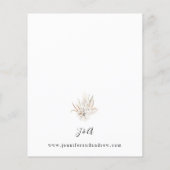 Budget Boho White Floral Summer Wedding (Achterkant)