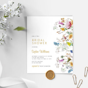 Budget Boho Wildbloemen Bridal Shower