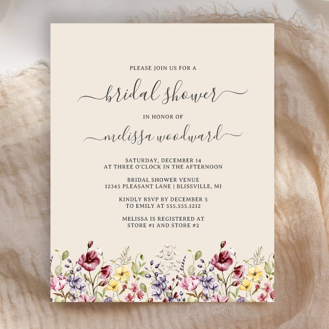 Budget Boho Wildbloemen Bridal Shower (Creator heeft geüpload)