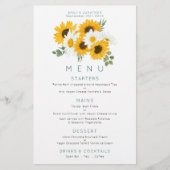 Budget Boho Wildbloemen - Het menu Zonnebloemen (Voorkant)