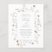 Budget Boho Wilde Bloemen Bruiloft (Voorkant)