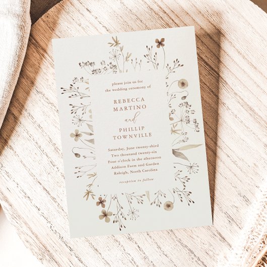 Budget Boho Wilde Bloemen Bruiloft