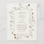 Budget Boho Wilde Bloemen Bruiloft (Voorkant)