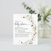 Budget Boho Wildflower Baby shower (Staand voorkant)