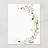 Budget Boho Wildflower Baby shower (Achterkant)