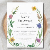 Budget Boho Wildflower Baby shower