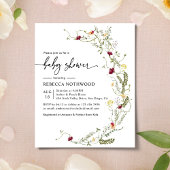 Budget Boho Wildflower Baby shower