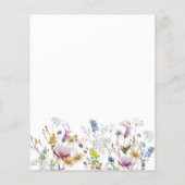 Budget Boho Wildflower Baby shower (Achterkant)