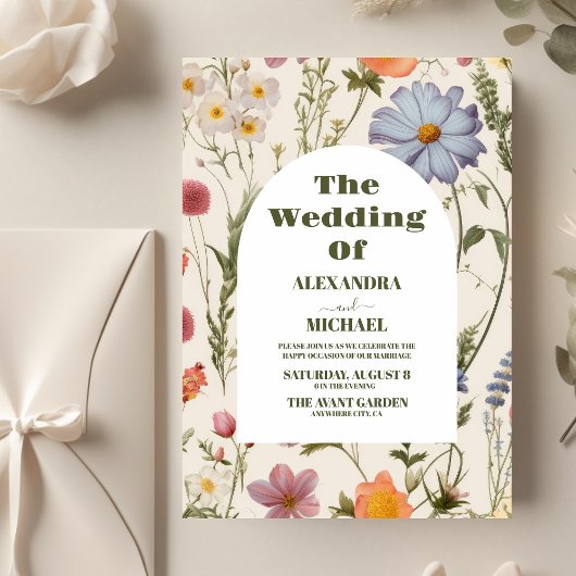 Budget Boho Wildflower Botanische bruiloft