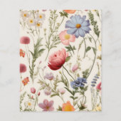 Budget Boho Wildflower Botanische bruiloft (Achterkant)