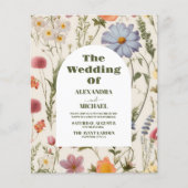 Budget Boho Wildflower Botanische bruiloft (Voorkant)
