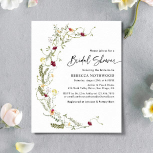 Budget Boho Wildflower Bridal Shower