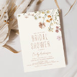 Budget Boho Wildflower Bridal Shower<br><div class="desc">Viel de komende nuptielen met een adembenemend vrijgezellenfeest geïnspireerd door wilde bloemen. Onze uitnodiging bevat verbluffende illustraties van de schoonheid van de natuur en zal de toon zetten voor een gedenkwaardige dag vol liefde en lachen. Deze uitnodiging is perfect voor een rustige of buitenshuis gehouden gebeurtenis en kan nu worden...</div>