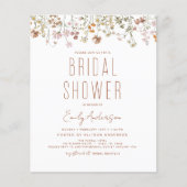 Budget Boho Wildflower Bridal Shower Flyer (Voorkant)