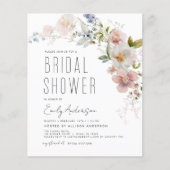 Budget Boho Wildflower Bridal Shower Flyer (Voorkant)