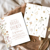 Budget Boho Wildflower Bridal Shower Flyer