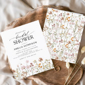 Budget Boho Wildflower Bridal Shower Flyer
