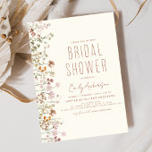 Budget Boho Wildflower Bridal Shower Flyer