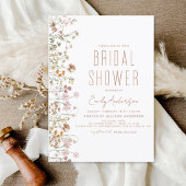 Budget Boho Wildflower Bridal Shower Flyer