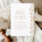 Budget Boho Wildflower Bridal Shower Flyer